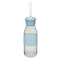 Botella de té de cristal pared simple con Loop 360ml